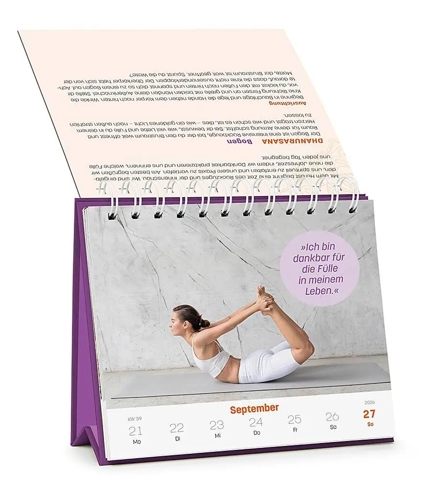 Bild: 4251693905134 | Wochenkalender 2026: Yoga - Zeit für mich | Tamara Fromme | Kalender