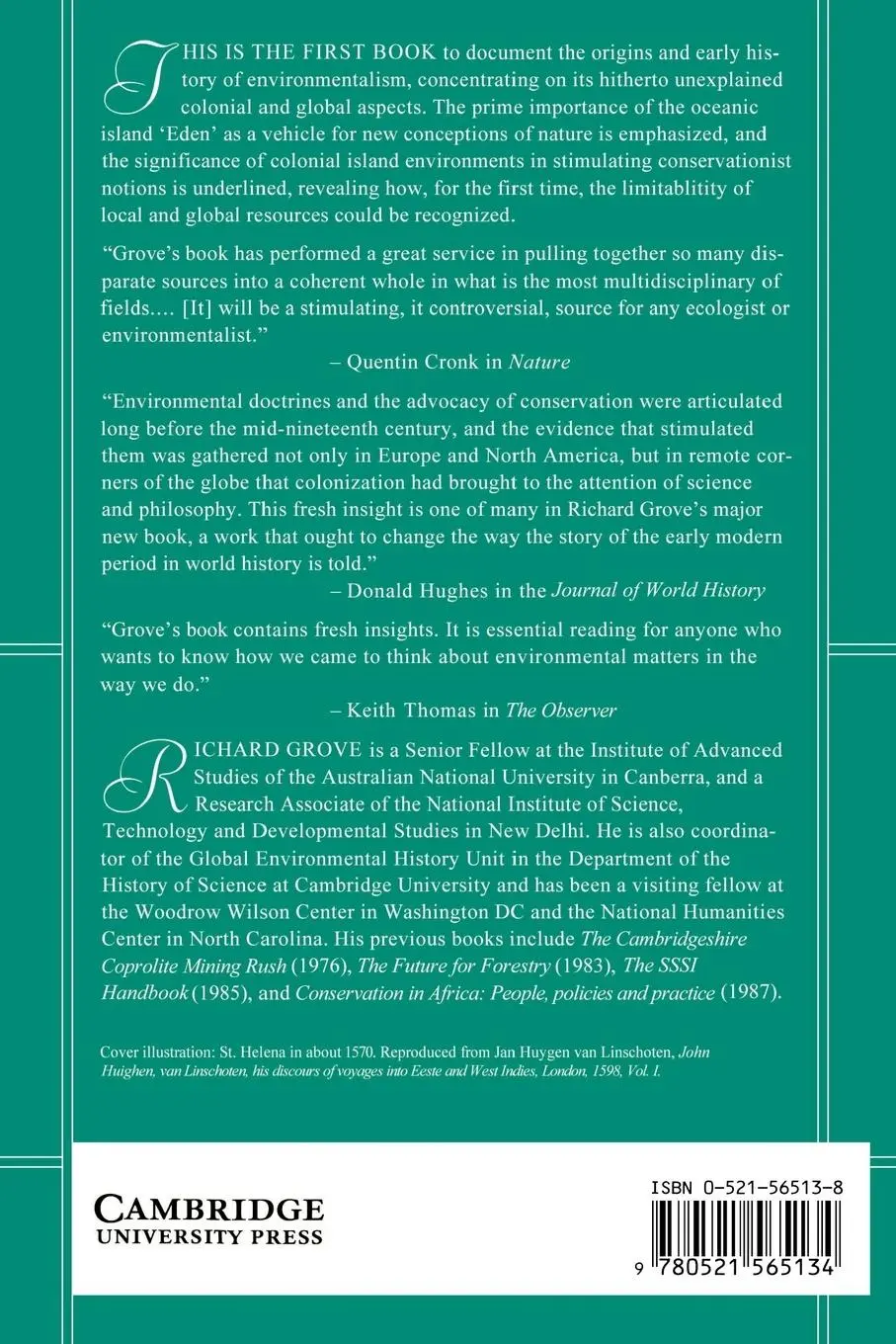 Rückseite: 9780521565134 | Green Imperialism | Richard H. Grove | Taschenbuch | Englisch | 2003