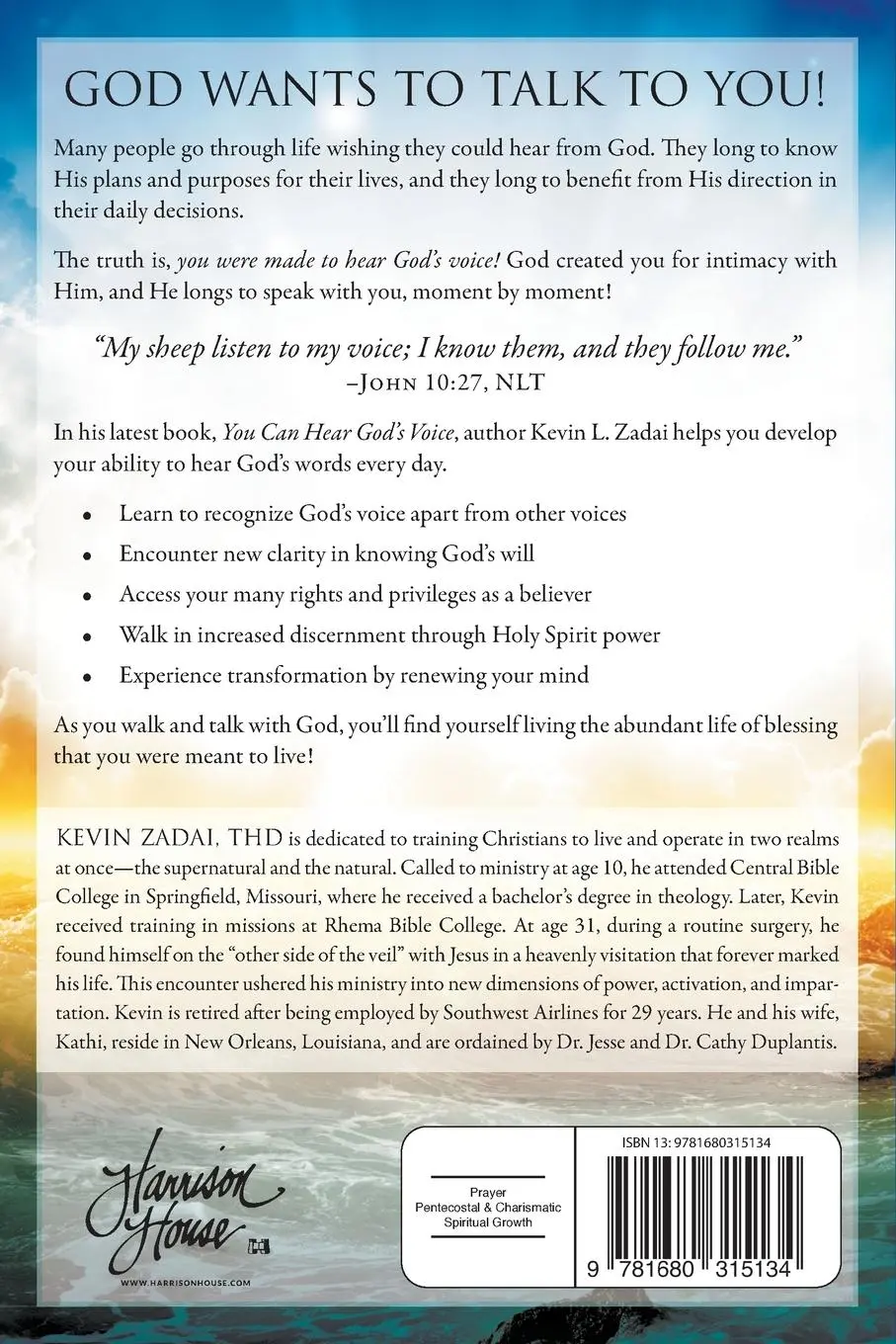 Rückseite: 9781680315134 | You Can Hear God's Voice | Kevin Zadai | Taschenbuch | Englisch | 2020