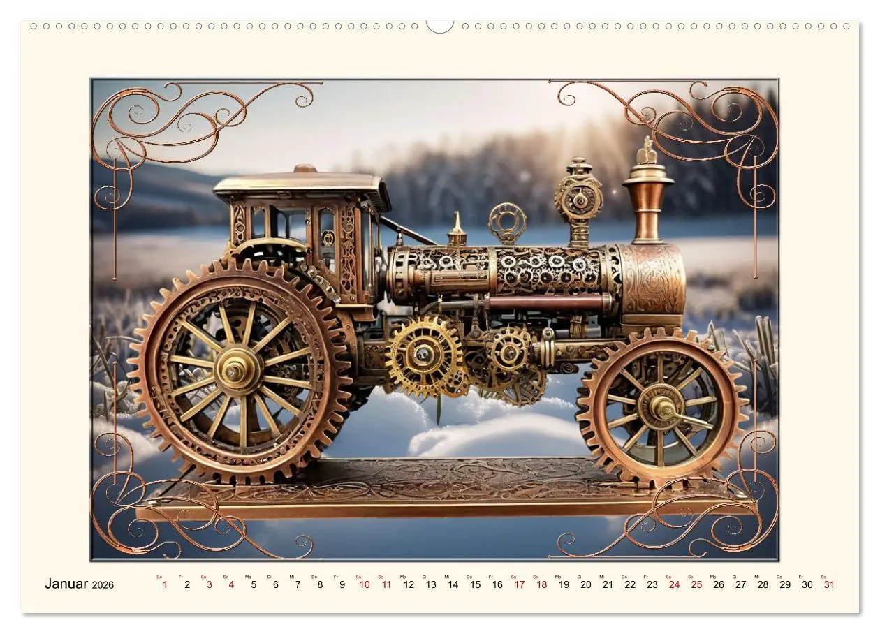 Bild: 9783457395134 | Steampunk Traktoren (hochwertiger Premium Wandkalender 2026 DIN A2...