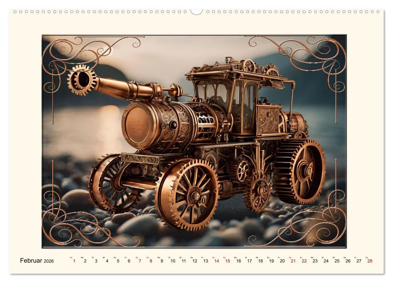 Bild: 9783457395134 | Steampunk Traktoren (hochwertiger Premium Wandkalender 2026 DIN A2...