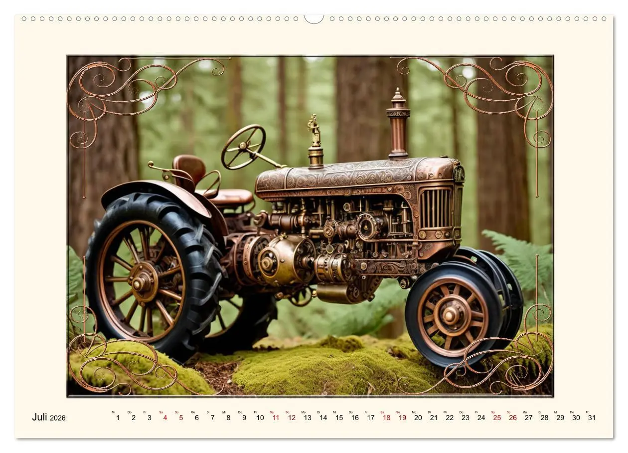 Bild: 9783457395134 | Steampunk Traktoren (hochwertiger Premium Wandkalender 2026 DIN A2...