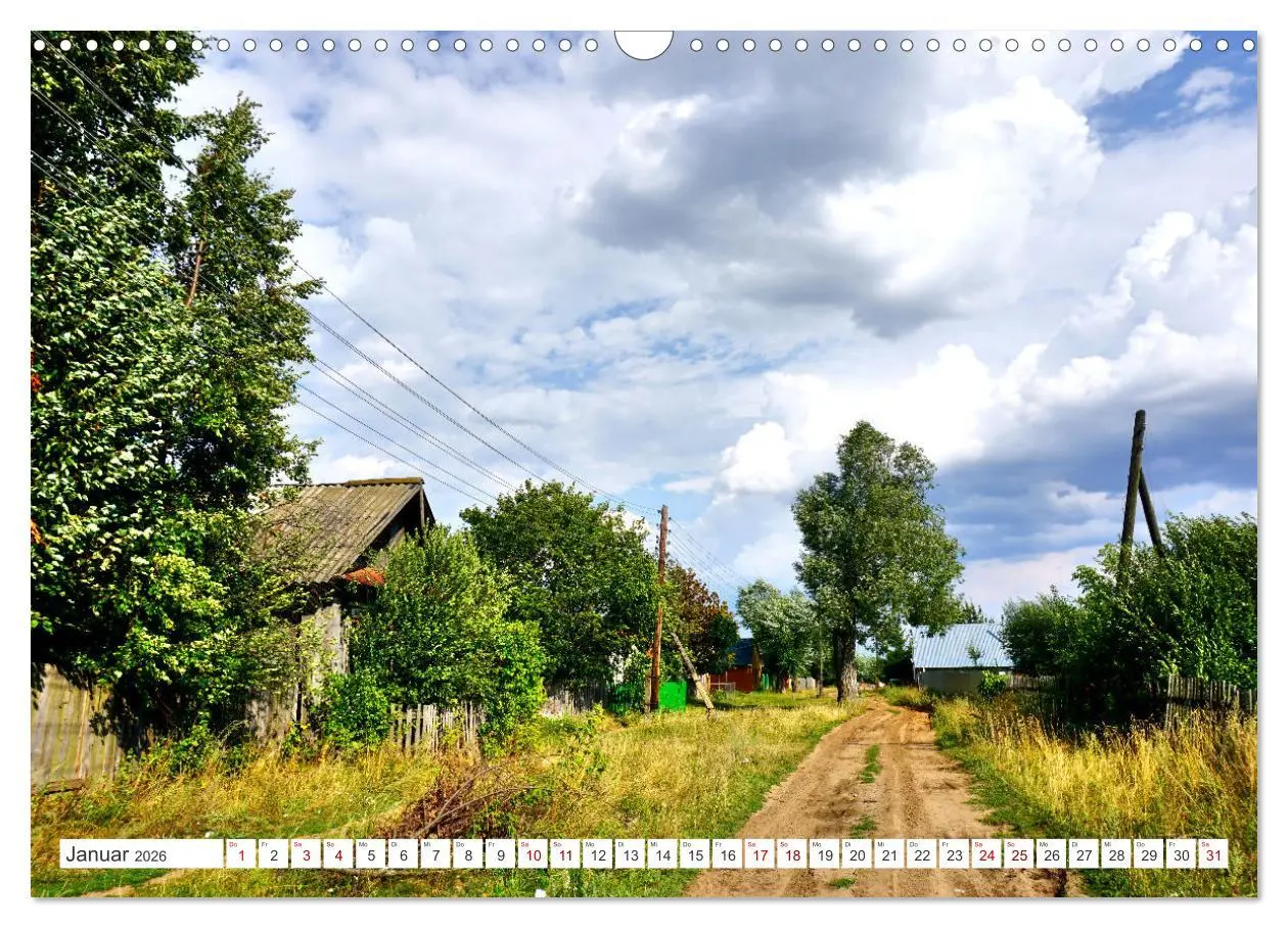 Bild: 9783457605134 | Dorfidylle - Landleben in Russland (Wandkalender 2026 DIN A3 quer),...