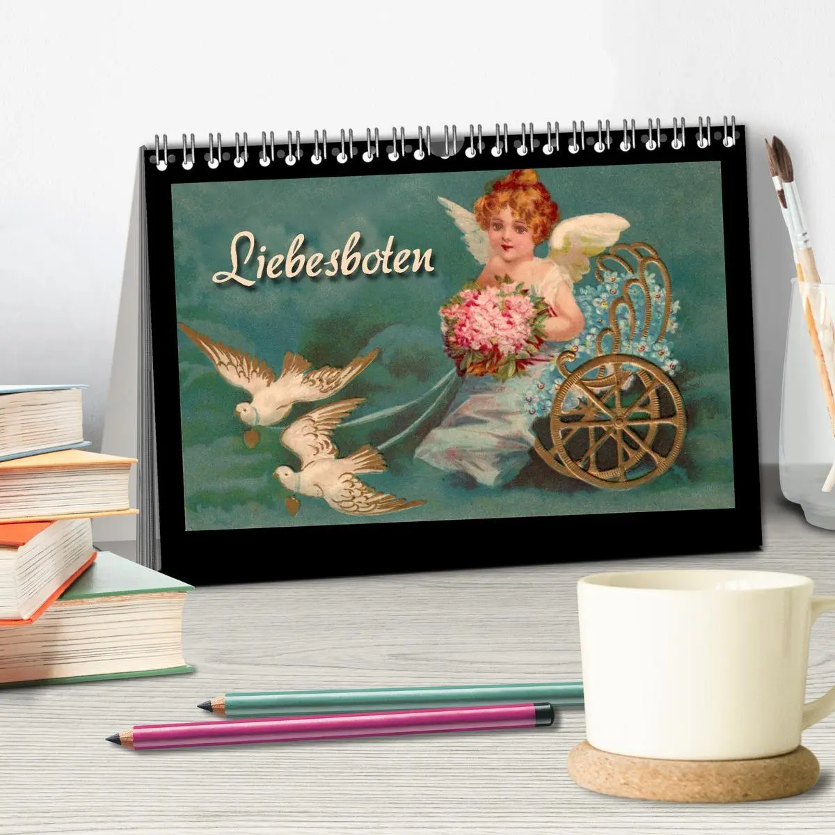 Bild: 9783516175134 | Liebesboten (Tischkalender 2026 DIN A5 quer), CALVENDO Monatskalender