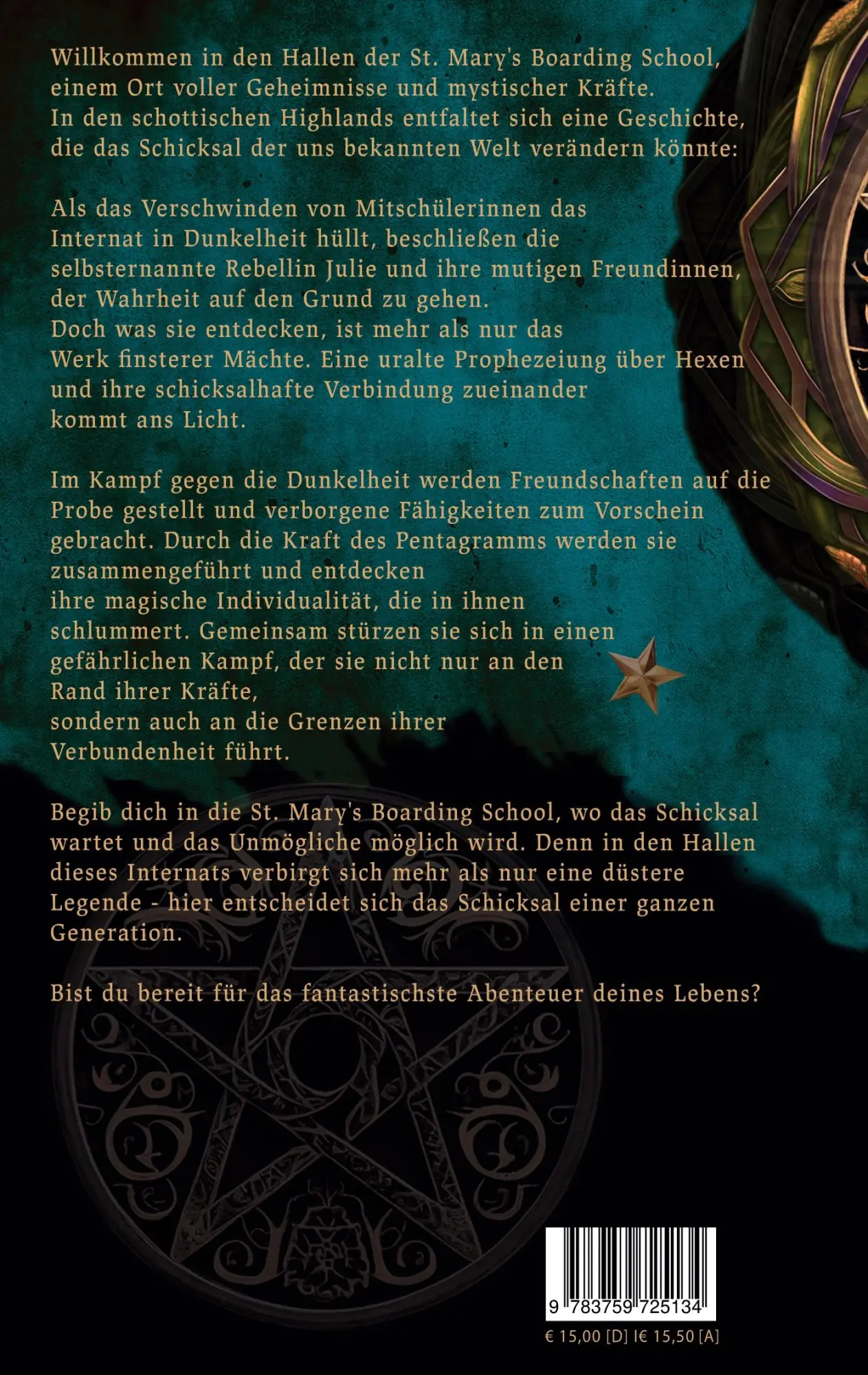 Rückseite: 9783759725134 | Die fünf Sterne der Macht | Silke Horvath | Taschenbuch | 240 S.