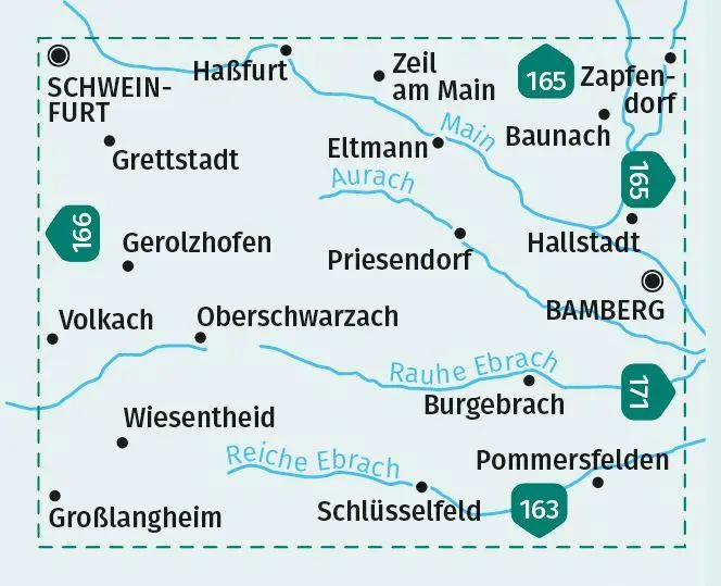 Bild: 9783991215134 | KOMPASS Wanderkarte 167 Nördlicher Steigerwald, Bamberg 1:50.000