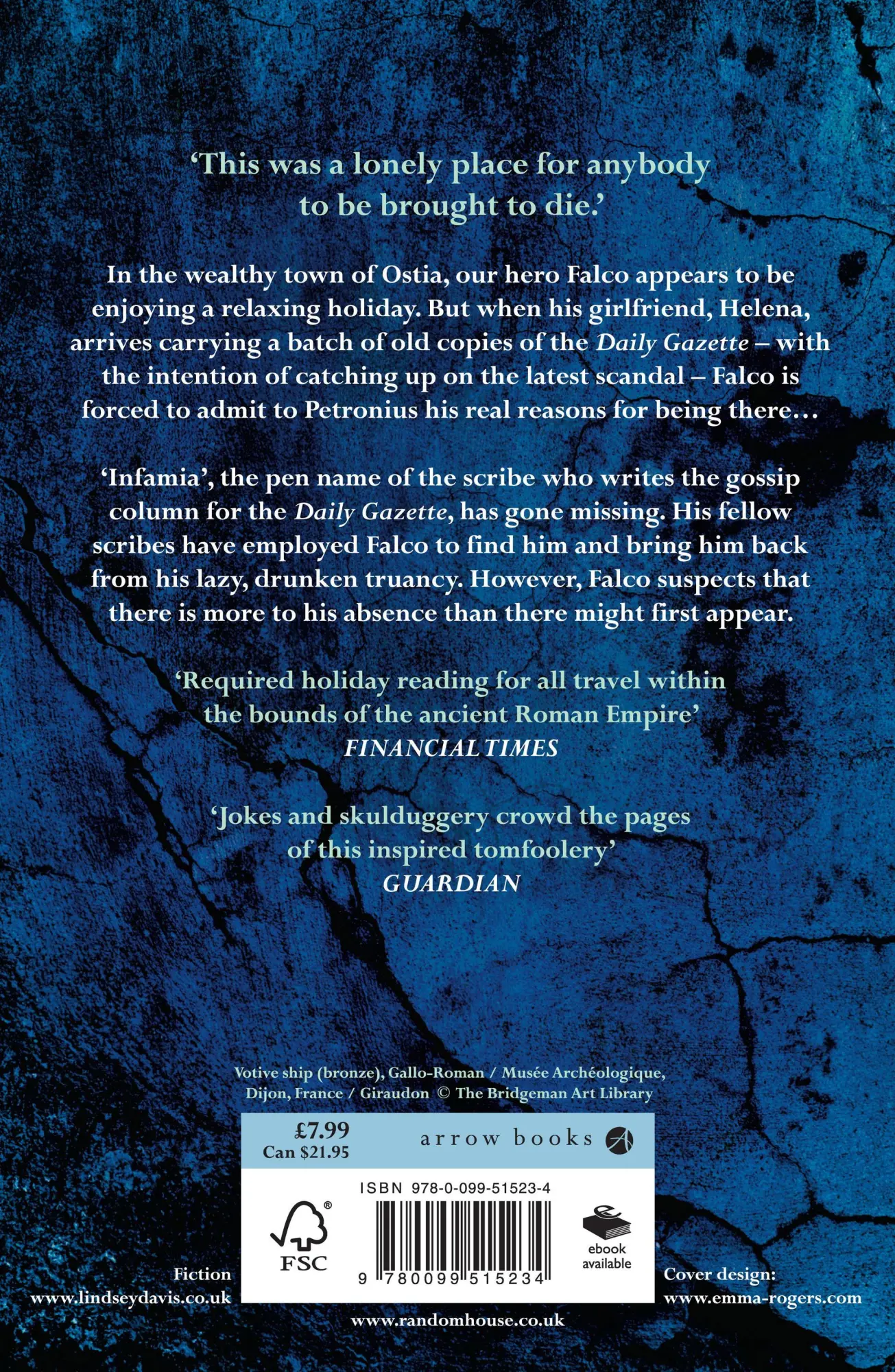 Rückseite: 9780099515234 | Scandal Takes A Holiday | Lindsey Davis | Taschenbuch | 344 S. | 2013