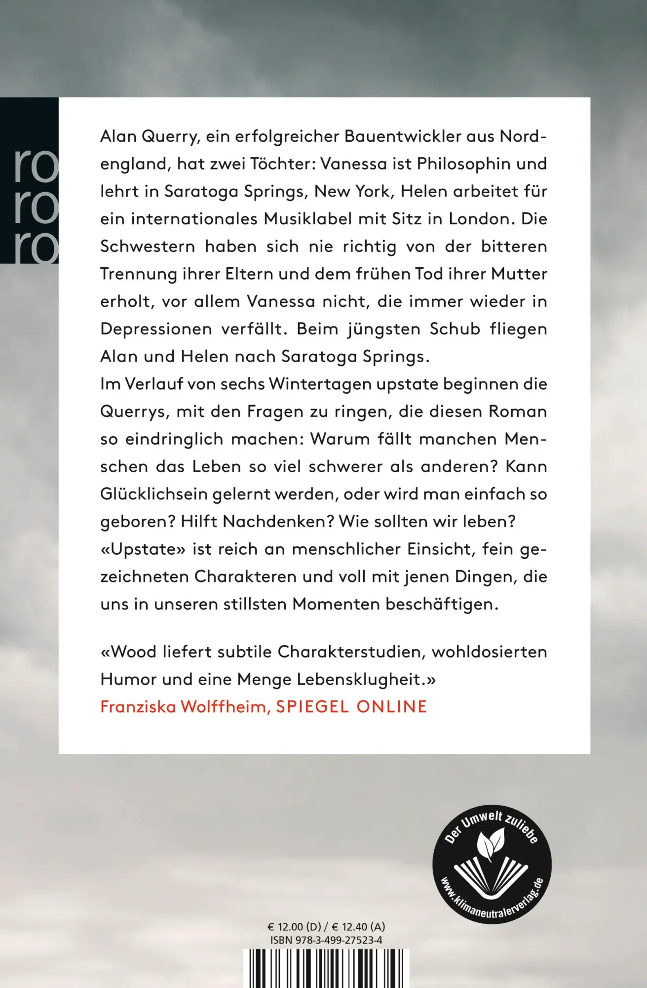 Rückseite: 9783499275234 | Upstate | James Wood | Taschenbuch | 304 S. | Deutsch | 2021