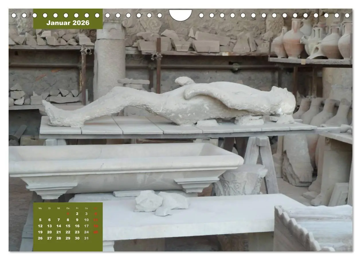 Bild: 9783516235234 | Pompeji-Kalender (Wandkalender 2026 DIN A4 quer), CALVENDO...