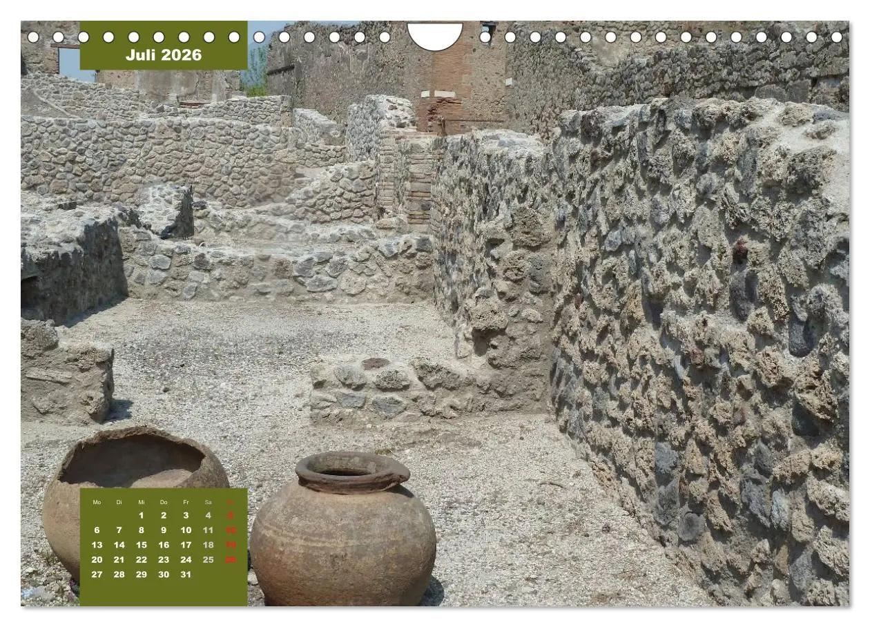 Bild: 9783516235234 | Pompeji-Kalender (Wandkalender 2026 DIN A4 quer), CALVENDO...