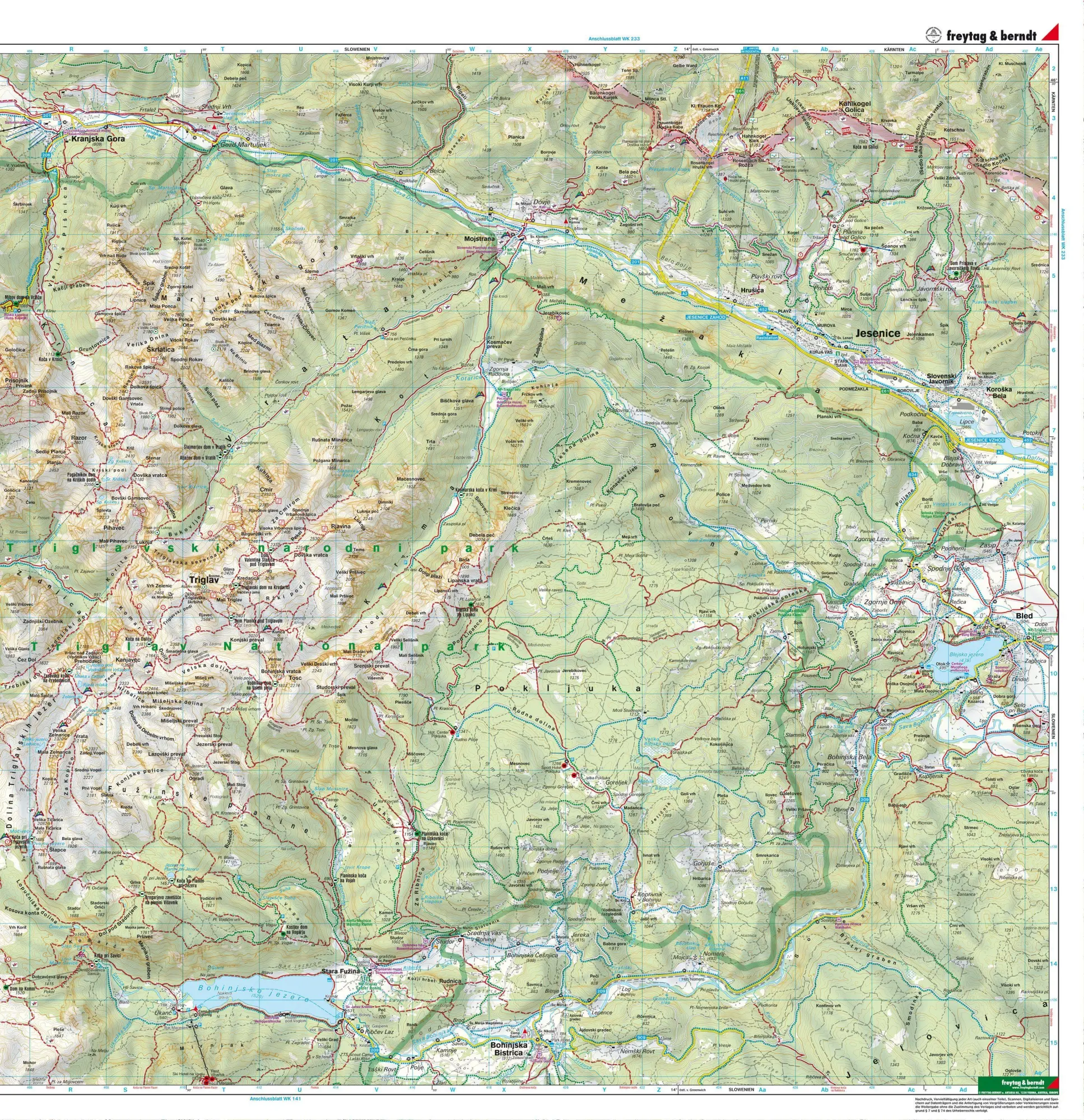 Bild: 9783707925234 | freytag &amp; berndt Wanderkarte Nationalpark Triglav - Kranjska Gora -...