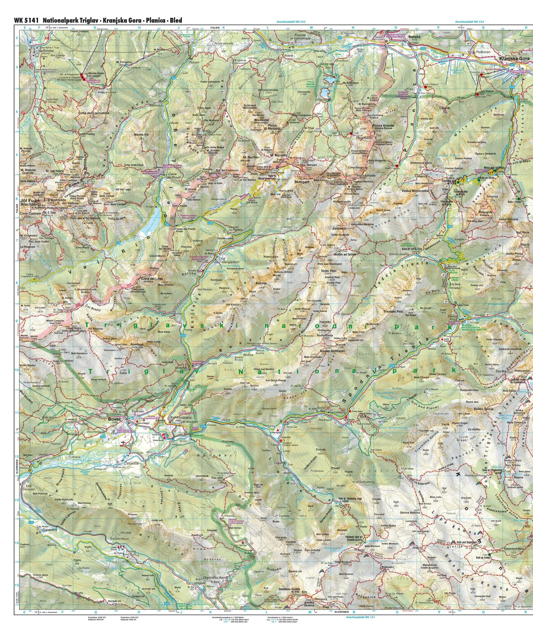 Bild: 9783707925234 | freytag &amp; berndt Wanderkarte Nationalpark Triglav - Kranjska Gora -...