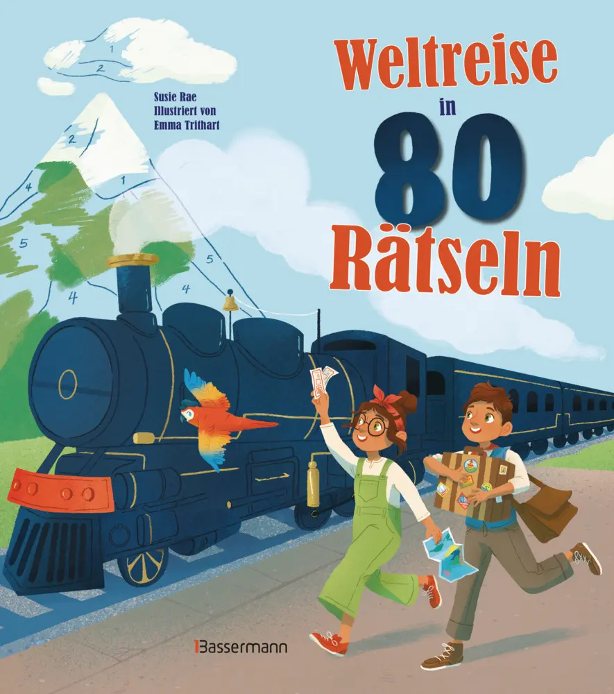 Cover: 9783809445234 | Weltreise in 80 Rätseln. Für Kinder ab 7 Jahren | Susie Rae | Buch