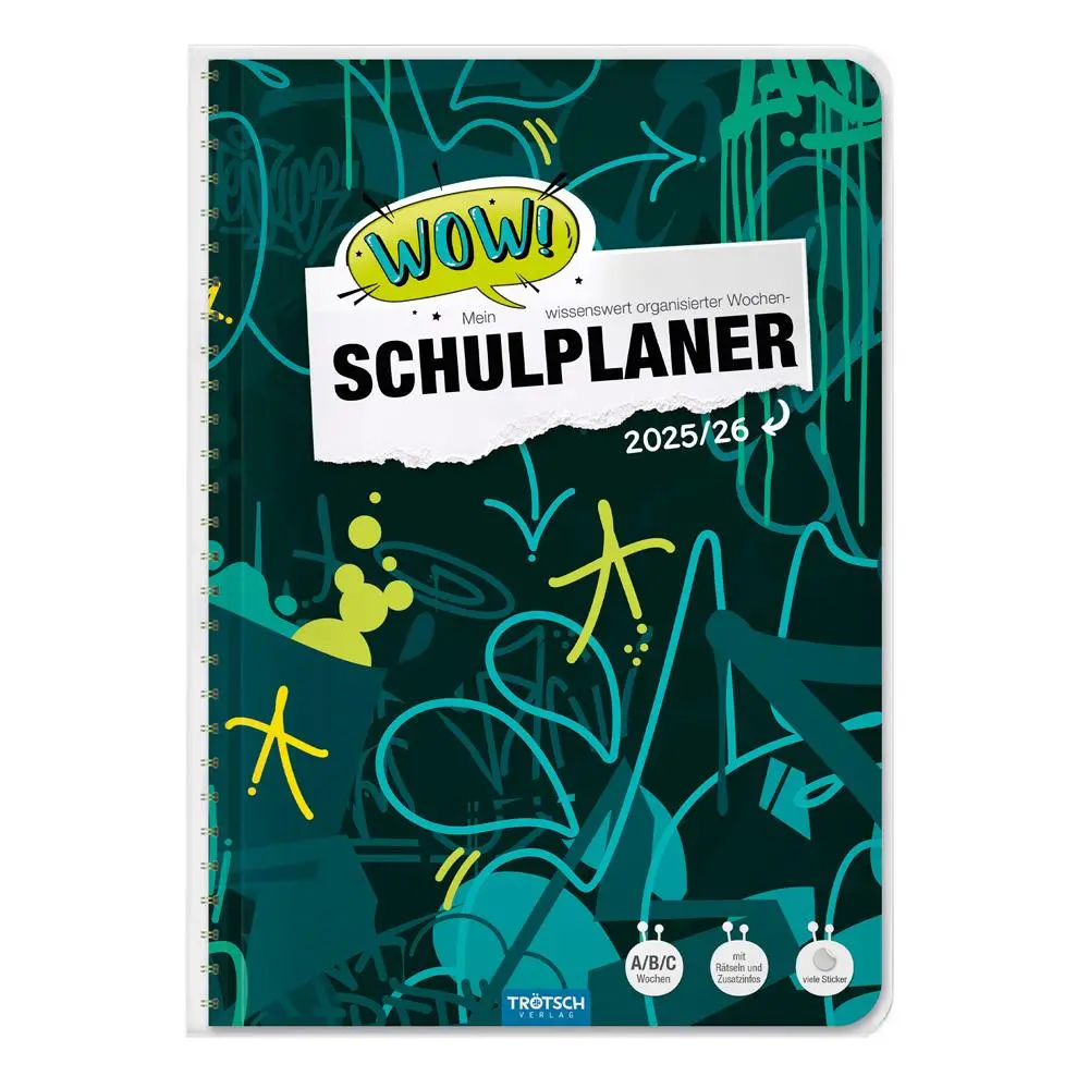 Cover: 9783988025234 | Trötsch Schulplaner WOW Graffiti 25/26 | Trötsch Verlag GmbH &amp; Co. KG