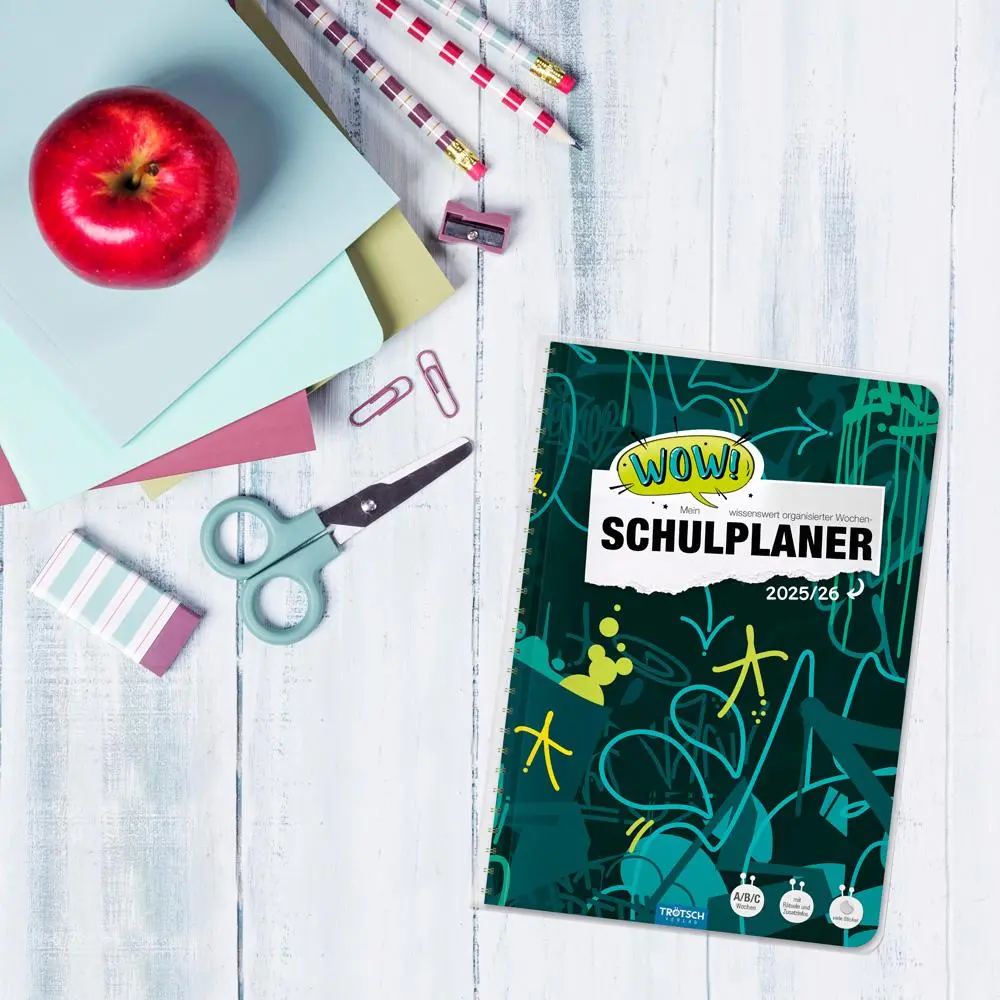 Bild: 9783988025234 | Trötsch Schulplaner WOW Graffiti 25/26 | Trötsch Verlag GmbH &amp; Co. KG
