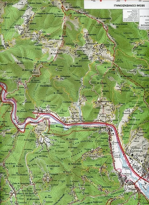 Bild: 9788896455234 | IGC Italien 1 : 50 000 Wanderkarte 23 Golf del Tigullio | (Land-)Karte