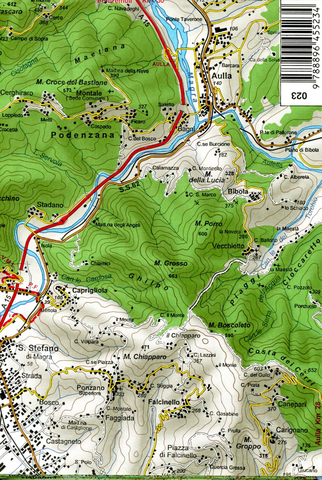 Bild: 9788896455234 | IGC Italien 1 : 50 000 Wanderkarte 23 Golf del Tigullio | (Land-)Karte