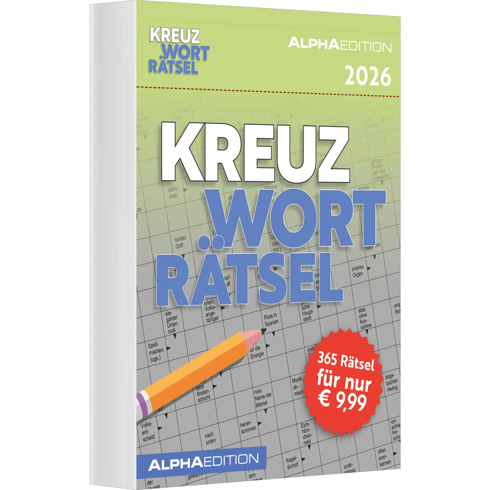 Cover: 4069095005334 | Das tägliche Kreuzworträtsel 2026 Tagesabreißkalender - 11,8x15,9 -...