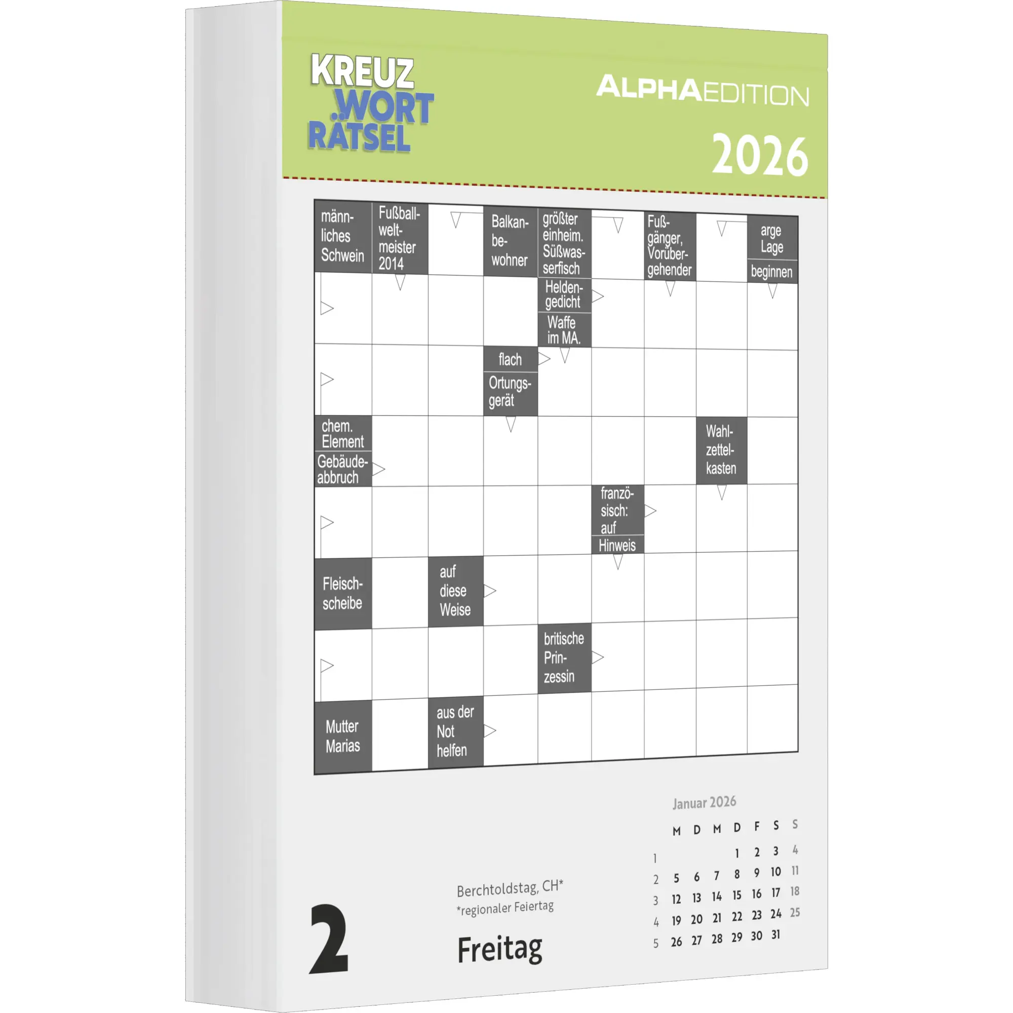 Bild: 4069095005334 | Das tägliche Kreuzworträtsel 2026 Tagesabreißkalender - 11,8x15,9 -...