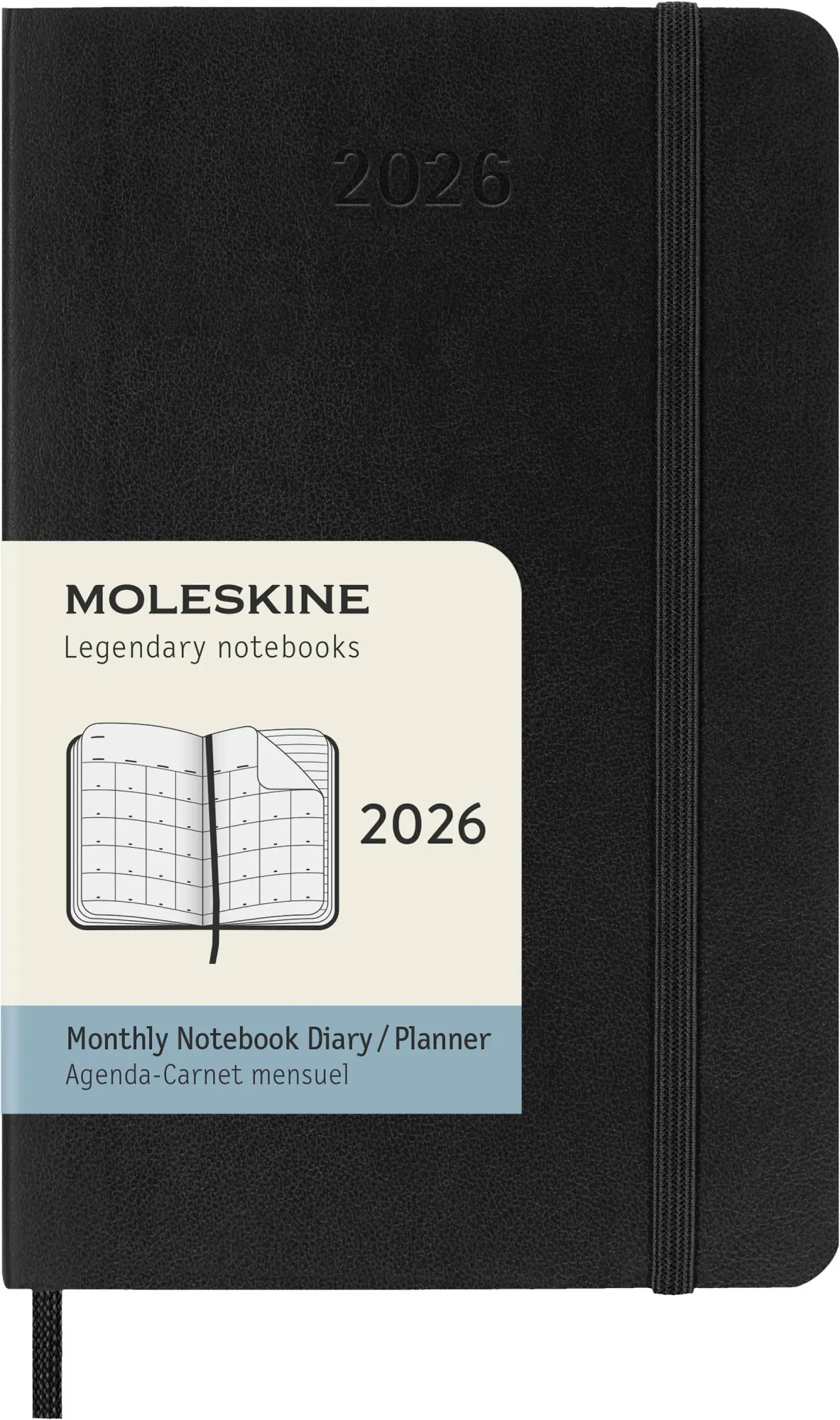 Bild: 8056999275334 | Moleskine 12 Monate Monatsnotizkalender 2026, P/A6, 1 Mo = 2...