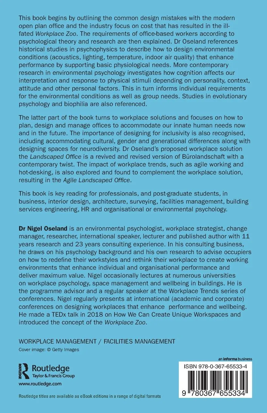 Rückseite: 9780367655334 | Beyond the Workplace Zoo | Humanising the Office | Nigel Oseland