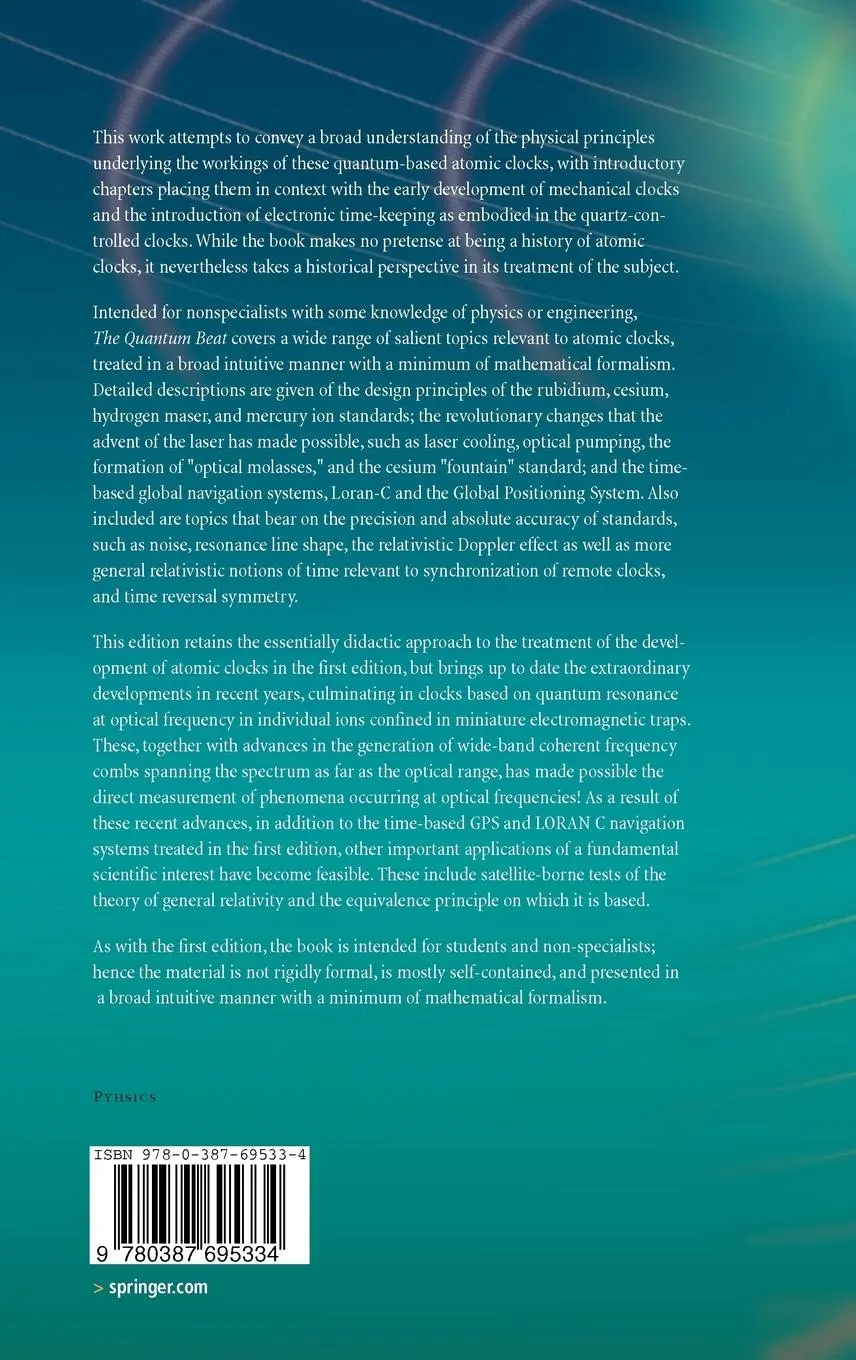 Rückseite: 9780387695334 | The Quantum Beat | Principles and Applications of Atomic Clocks | Buch