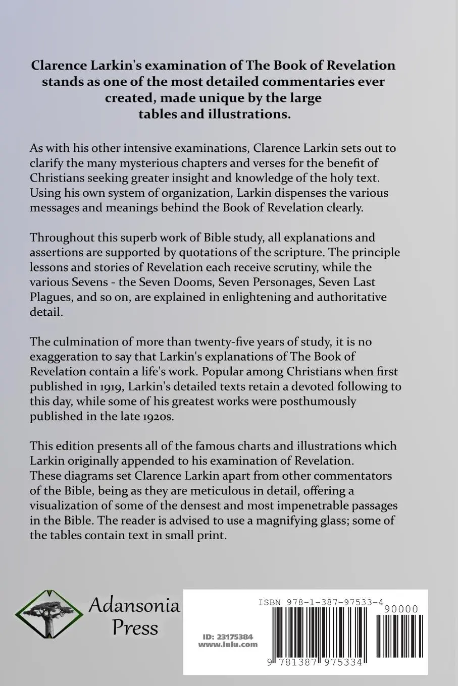 Rückseite: 9781387975334 | The Book of Revelation | Rev Clarence Larkin | Taschenbuch | Englisch