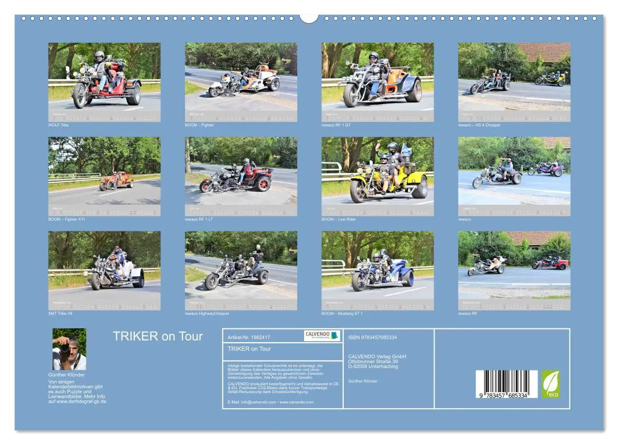Bild: 9783457685334 | TRIKER on Tour (hochwertiger Premium Wandkalender 2026 DIN A2...