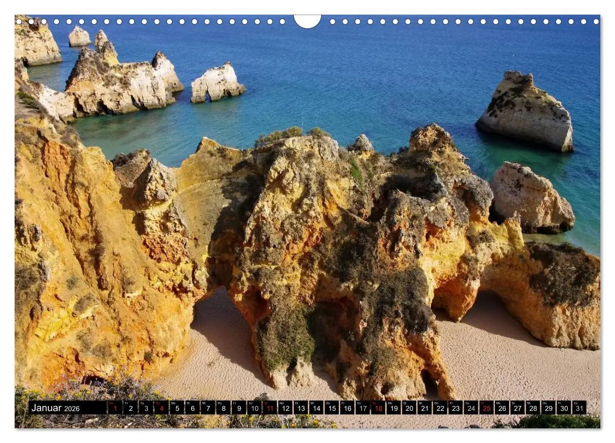 Bild: 9783516155334 | Algarve (Wandkalender 2026 DIN A3 quer), CALVENDO Monatskalender