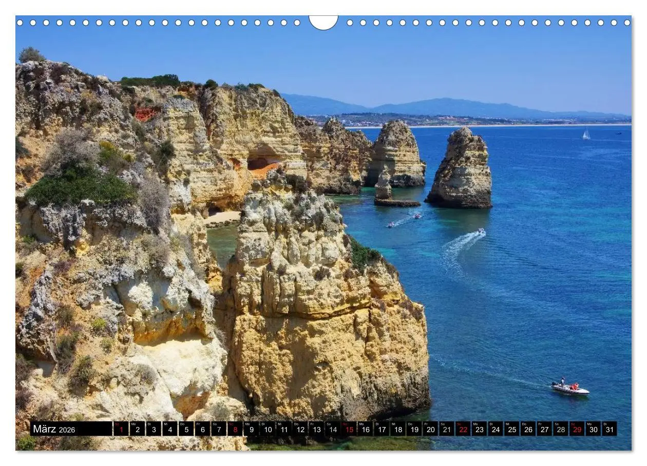Bild: 9783516155334 | Algarve (Wandkalender 2026 DIN A3 quer), CALVENDO Monatskalender