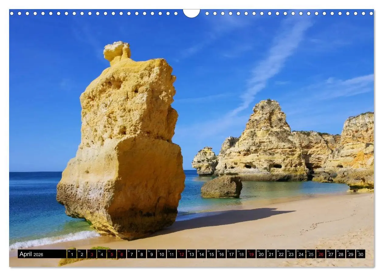 Bild: 9783516155334 | Algarve (Wandkalender 2026 DIN A3 quer), CALVENDO Monatskalender