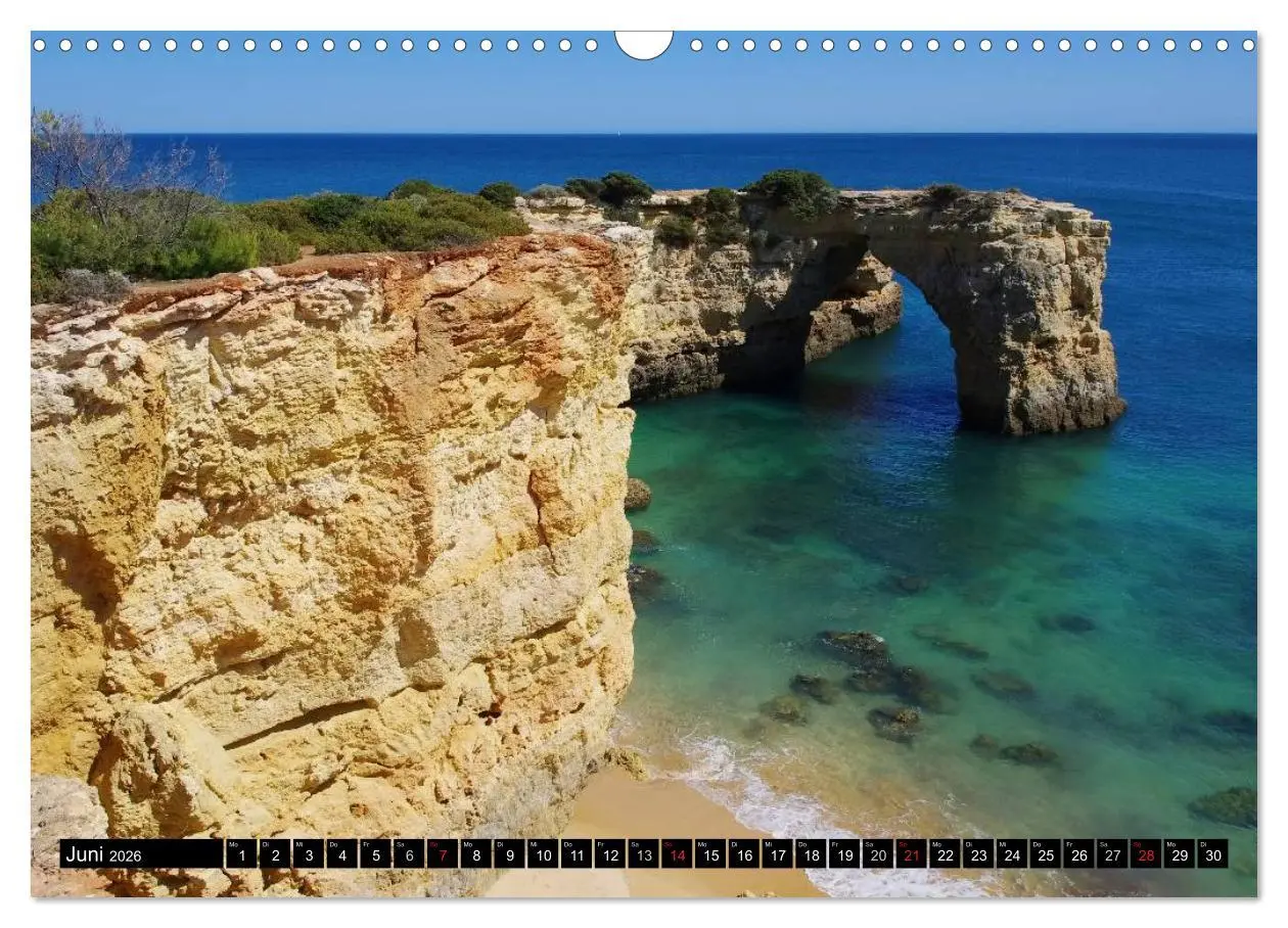 Bild: 9783516155334 | Algarve (Wandkalender 2026 DIN A3 quer), CALVENDO Monatskalender
