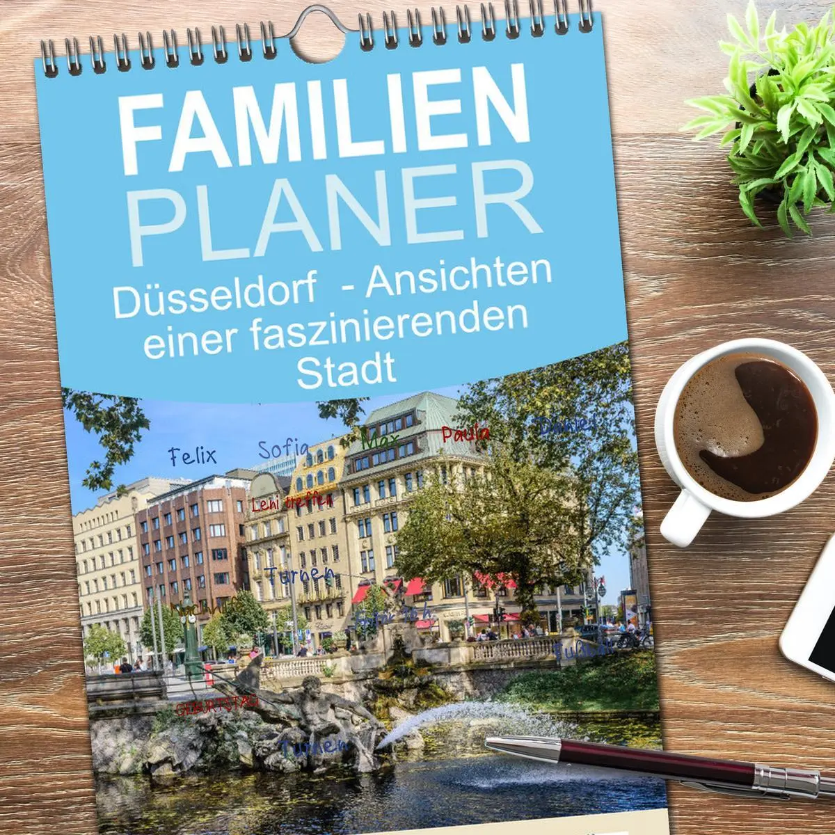 Bild: 9783516605334 | Familienplaner 2026 - Düsseldorf - Ansichten einer faszinierenden...