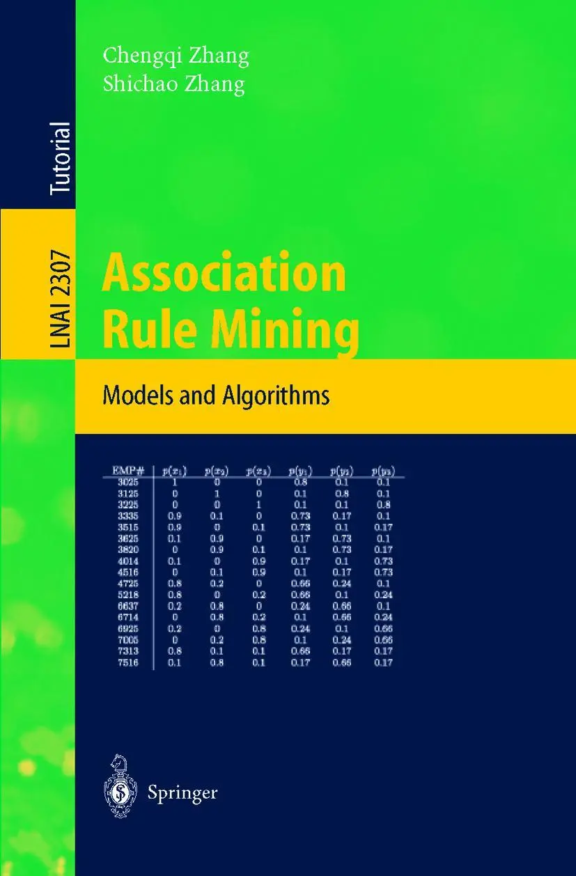 Cover: 9783540435334 | Association Rule Mining | Models and Algorithms | Zhang (u. a.) | Buch