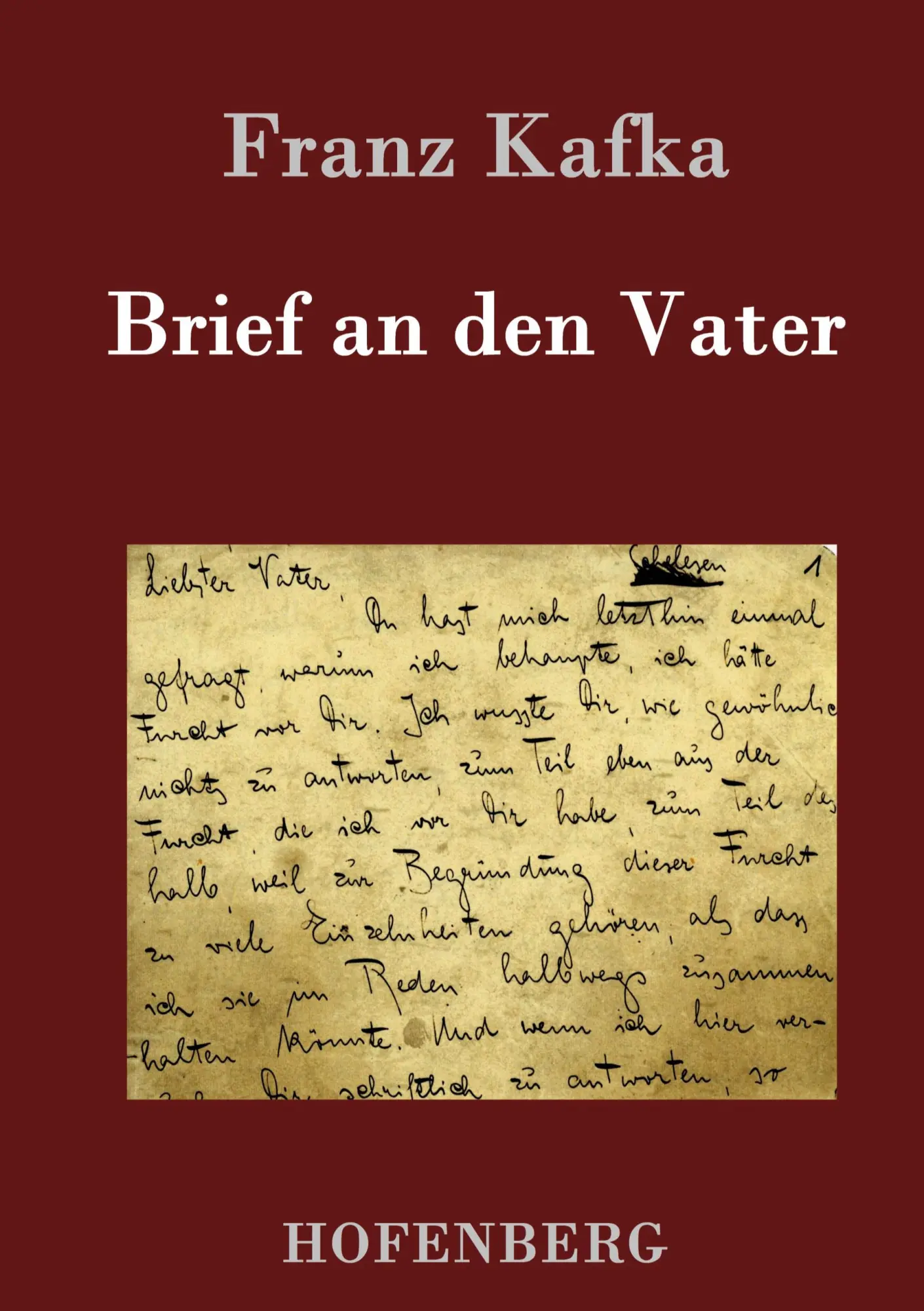 Cover: 9783843095334 | Brief an den Vater | Franz Kafka | Buch | HC runder Rücken kaschiert