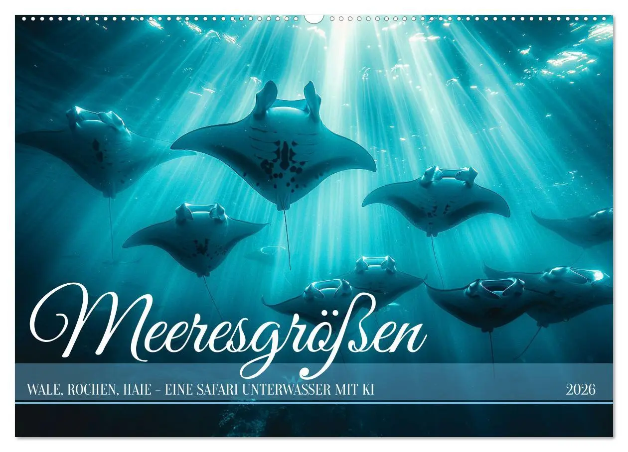 Cover: 9783457435434 | Meeresgrößen (Wandkalender 2026 DIN A2 quer), CALVENDO Monatskalender