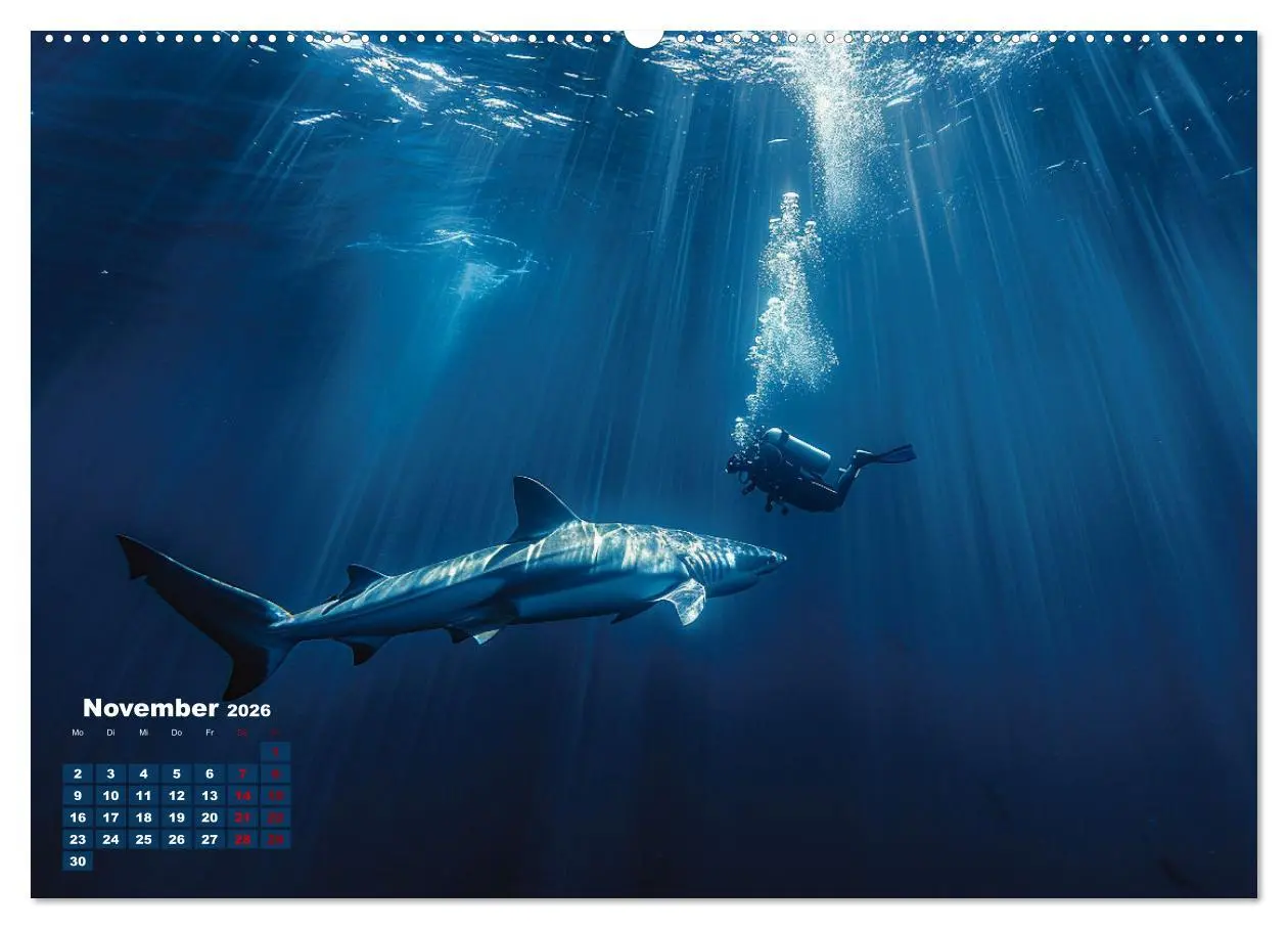 Bild: 9783457435434 | Meeresgrößen (Wandkalender 2026 DIN A2 quer), CALVENDO Monatskalender