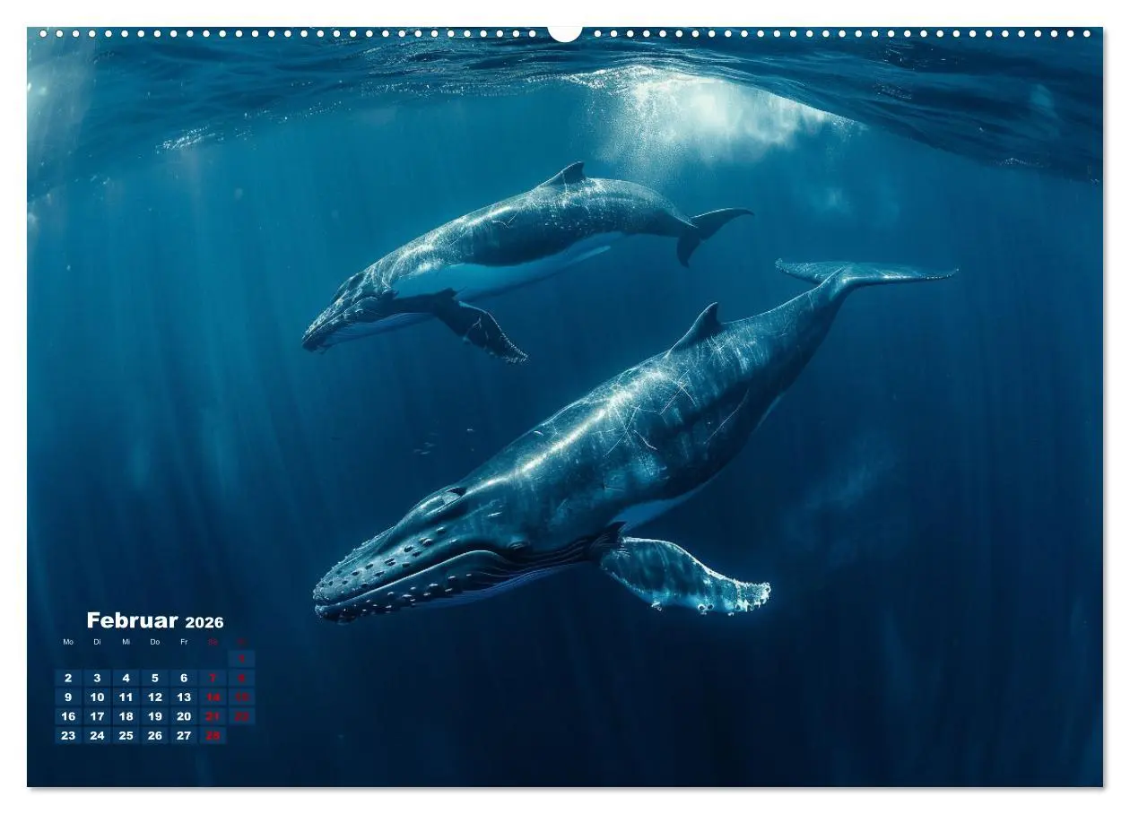 Bild: 9783457435434 | Meeresgrößen (Wandkalender 2026 DIN A2 quer), CALVENDO Monatskalender