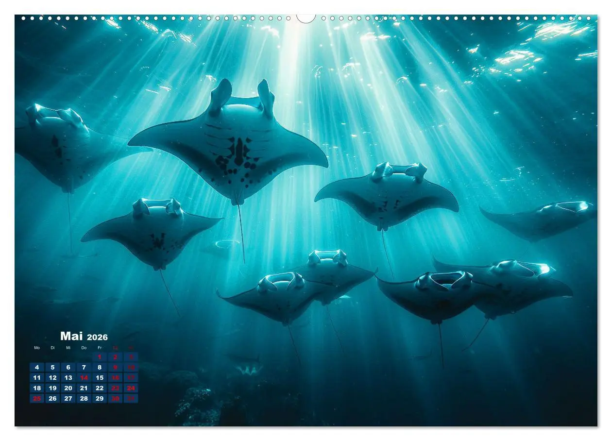 Bild: 9783457435434 | Meeresgrößen (Wandkalender 2026 DIN A2 quer), CALVENDO Monatskalender