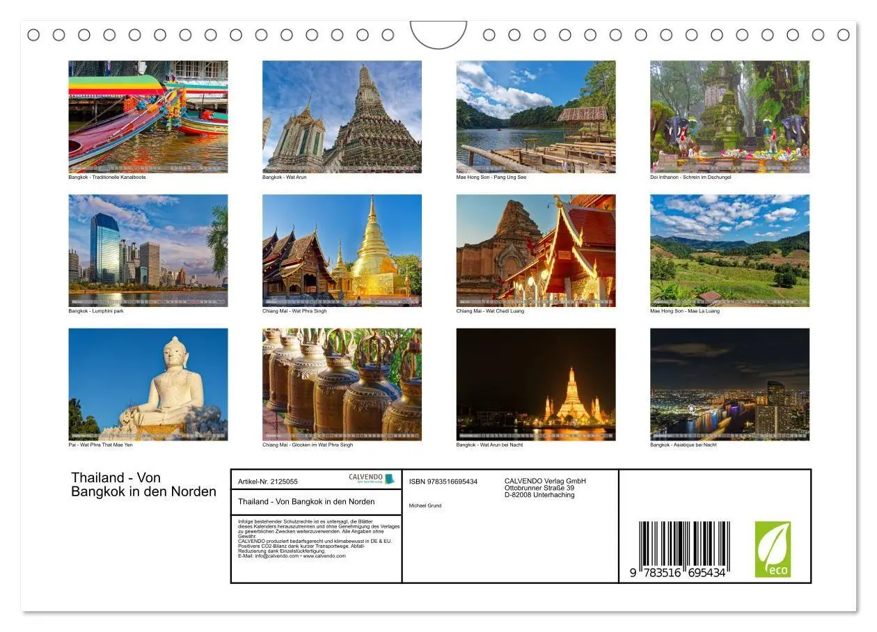 Bild: 9783516695434 | Thailand - Von Bangkok in den Norden (Wandkalender 2026 DIN A4...