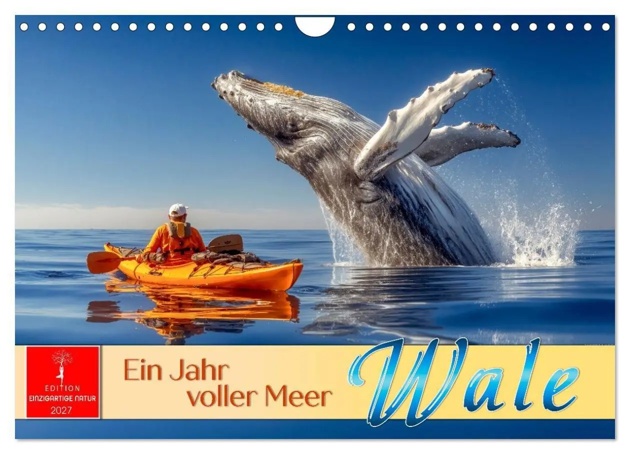 Cover: 9783516905434 | Wale - ein Jahr voller Meer (Wandkalender 2027 DIN A4 quer),...