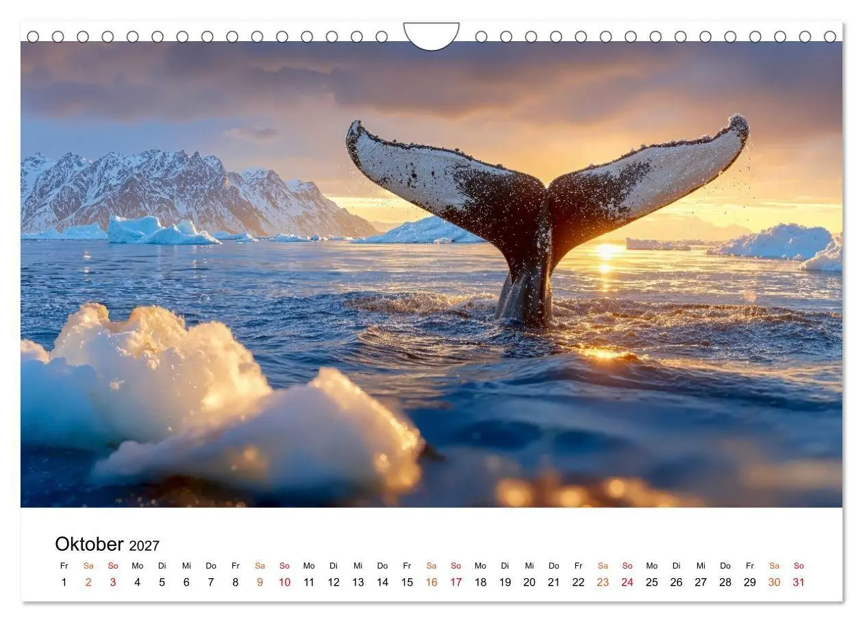 Bild: 9783516905434 | Wale - ein Jahr voller Meer (Wandkalender 2027 DIN A4 quer),...