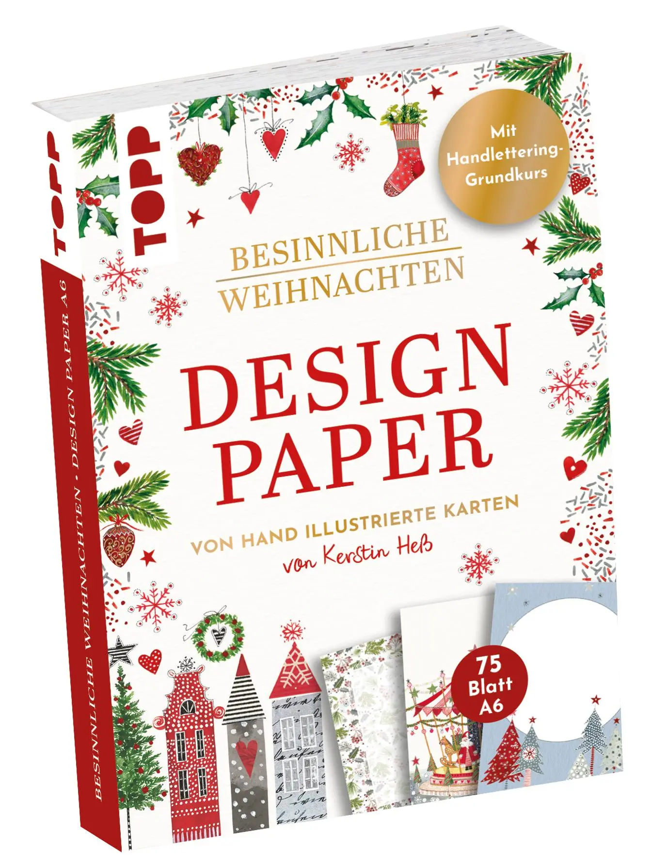Cover: 4007742185534 | Design Paper Besinnliche Weihnachten DIN A6 | Kerstin Heß | Deutsch