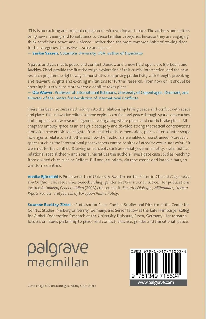 Rückseite: 9781349715534 | Spatialising Peace and Conflict | Annika Bjorkdahl (u. a.) | Buch