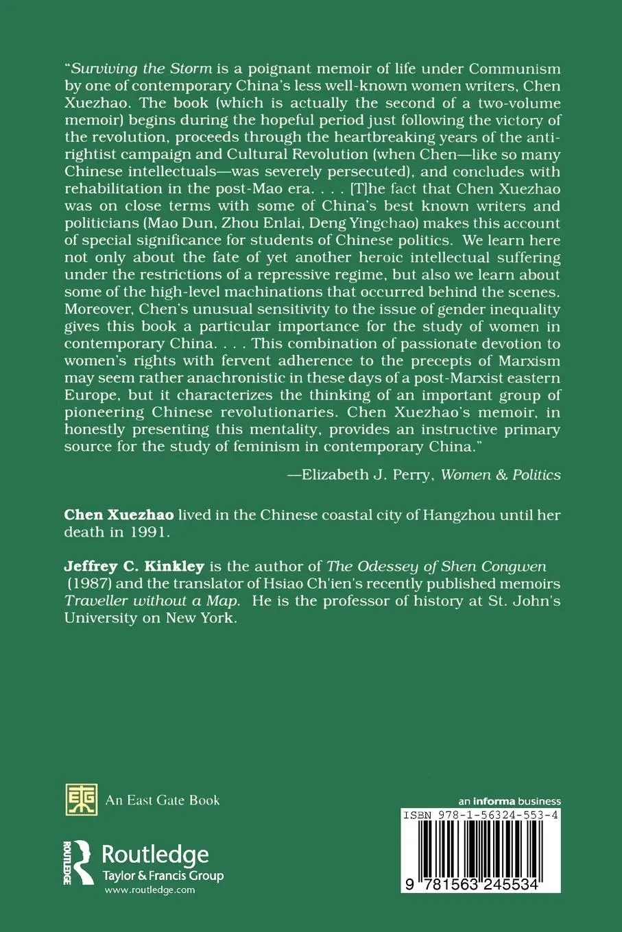 Rückseite: 9781563245534 | Surviving the Storm | A Memoir: A Memoir | Chen Xuezhao | Taschenbuch