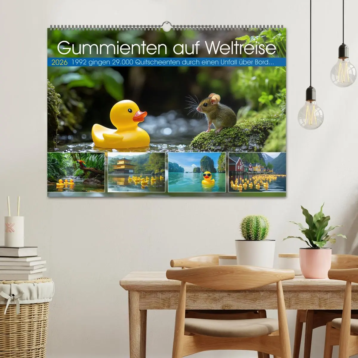 Bild: 9783457285534 | Gummienten auf Weltreise (Wandkalender 2026 DIN A2 quer), CALVENDO...