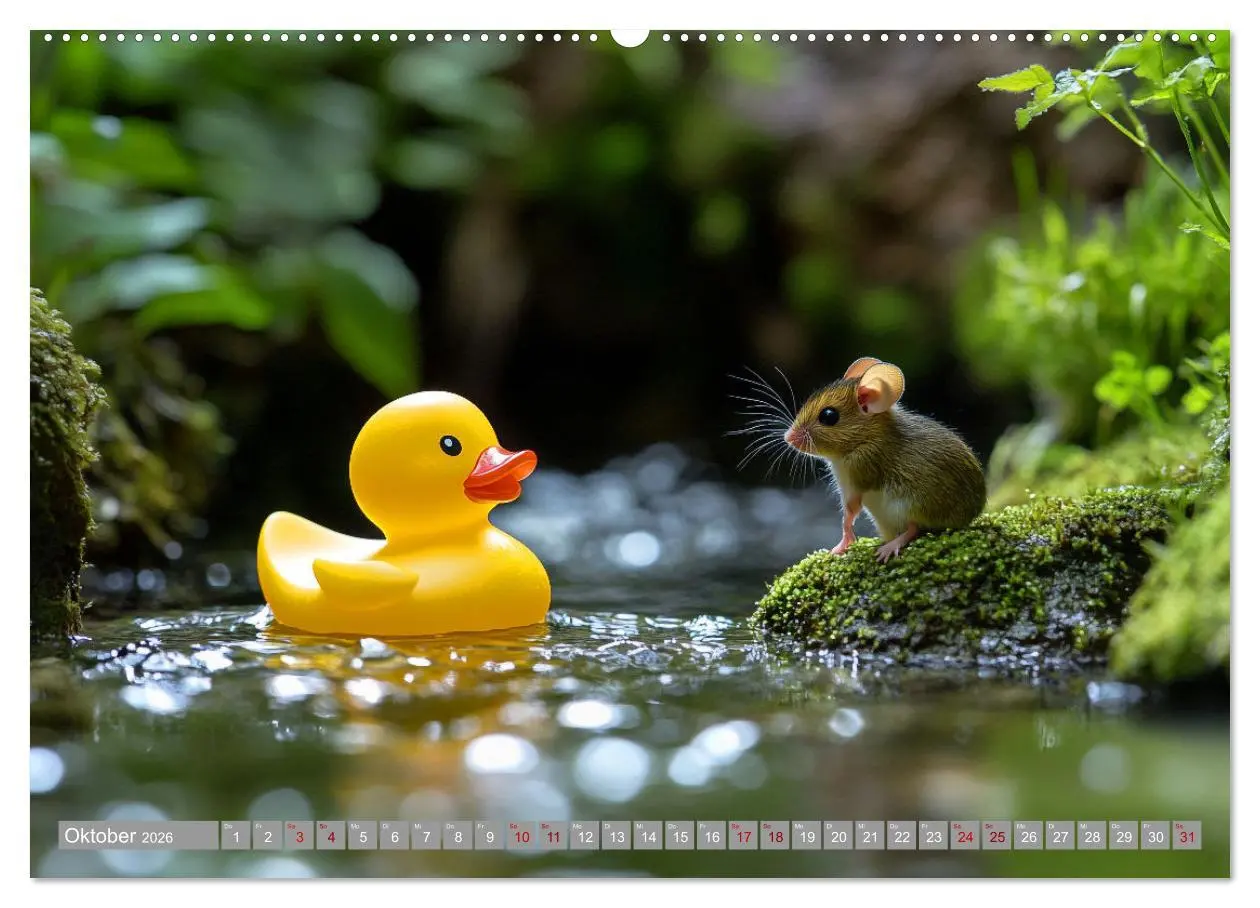Bild: 9783457285534 | Gummienten auf Weltreise (Wandkalender 2026 DIN A2 quer), CALVENDO...