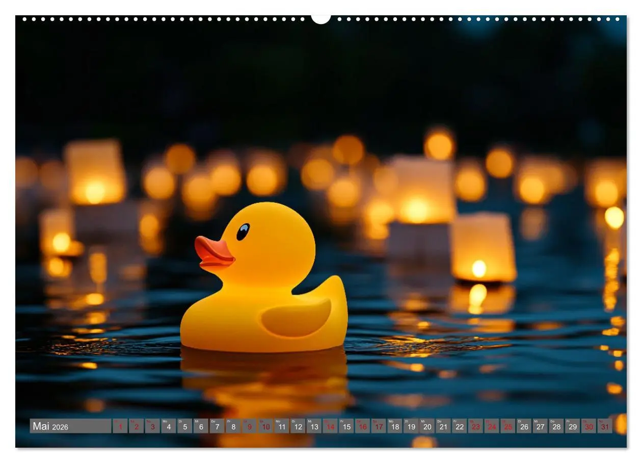 Bild: 9783457285534 | Gummienten auf Weltreise (Wandkalender 2026 DIN A2 quer), CALVENDO...