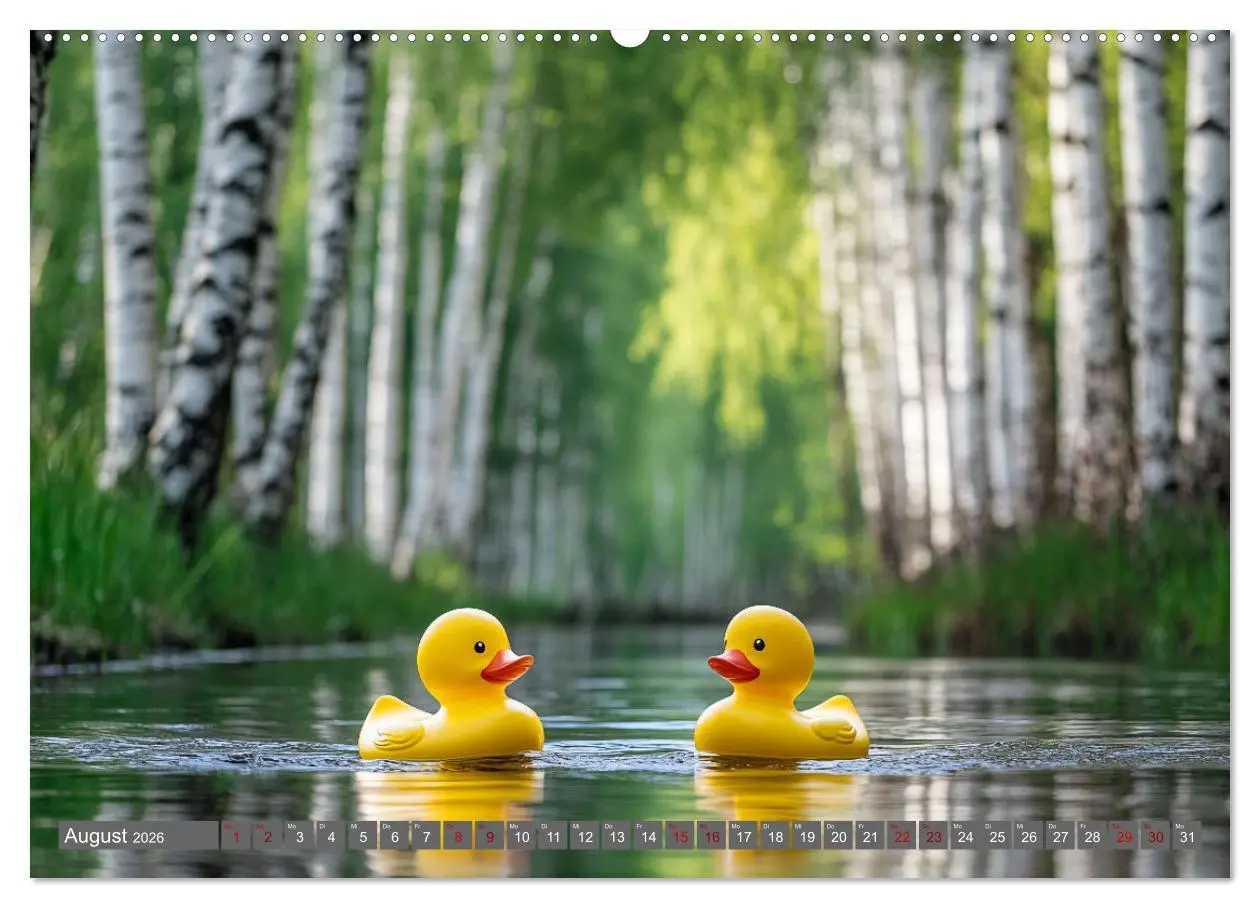 Bild: 9783457285534 | Gummienten auf Weltreise (Wandkalender 2026 DIN A2 quer), CALVENDO...