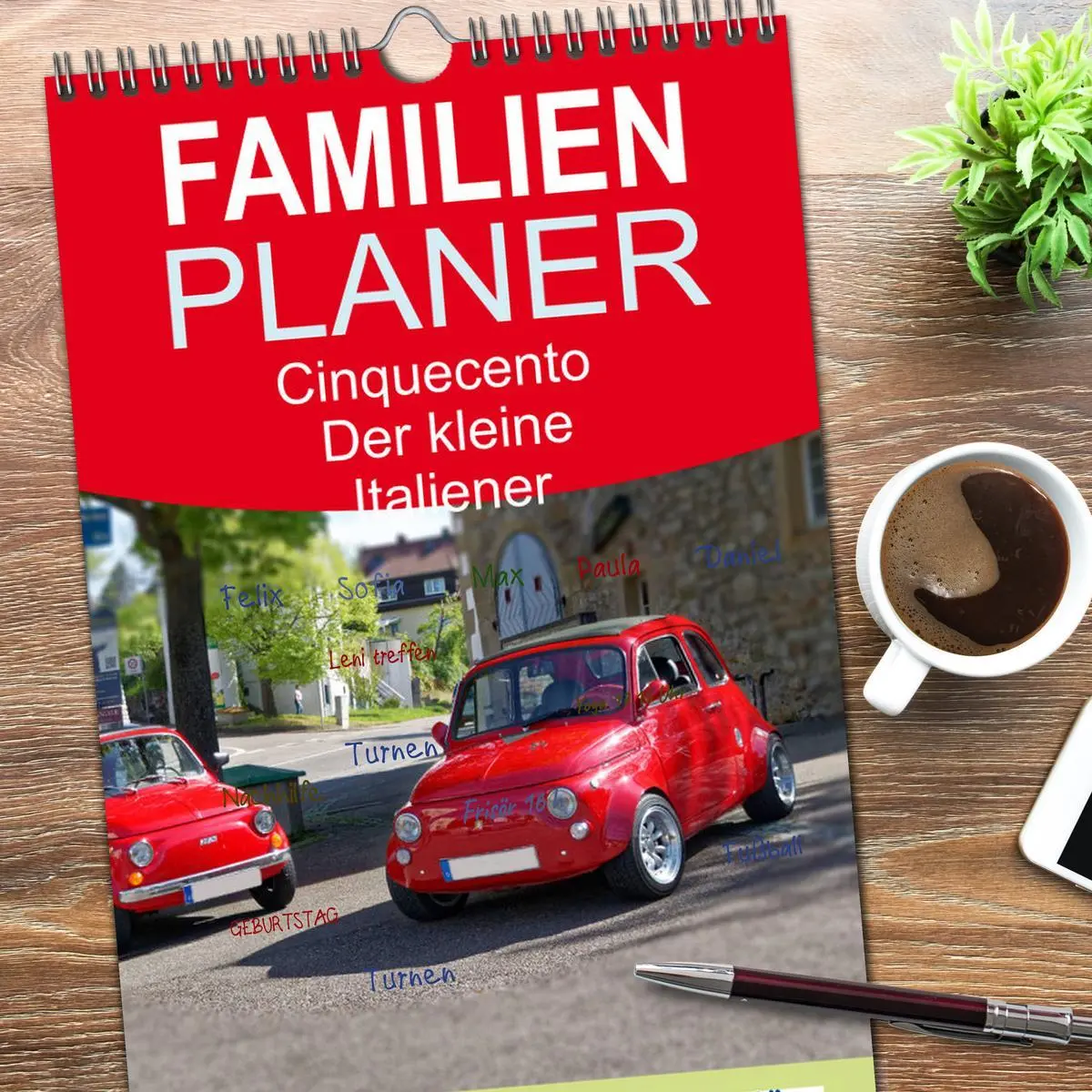 Bild: 9783516515534 | Familienplaner 2026 - Cinquecento Der kleine Italiener - 60 Jahre...